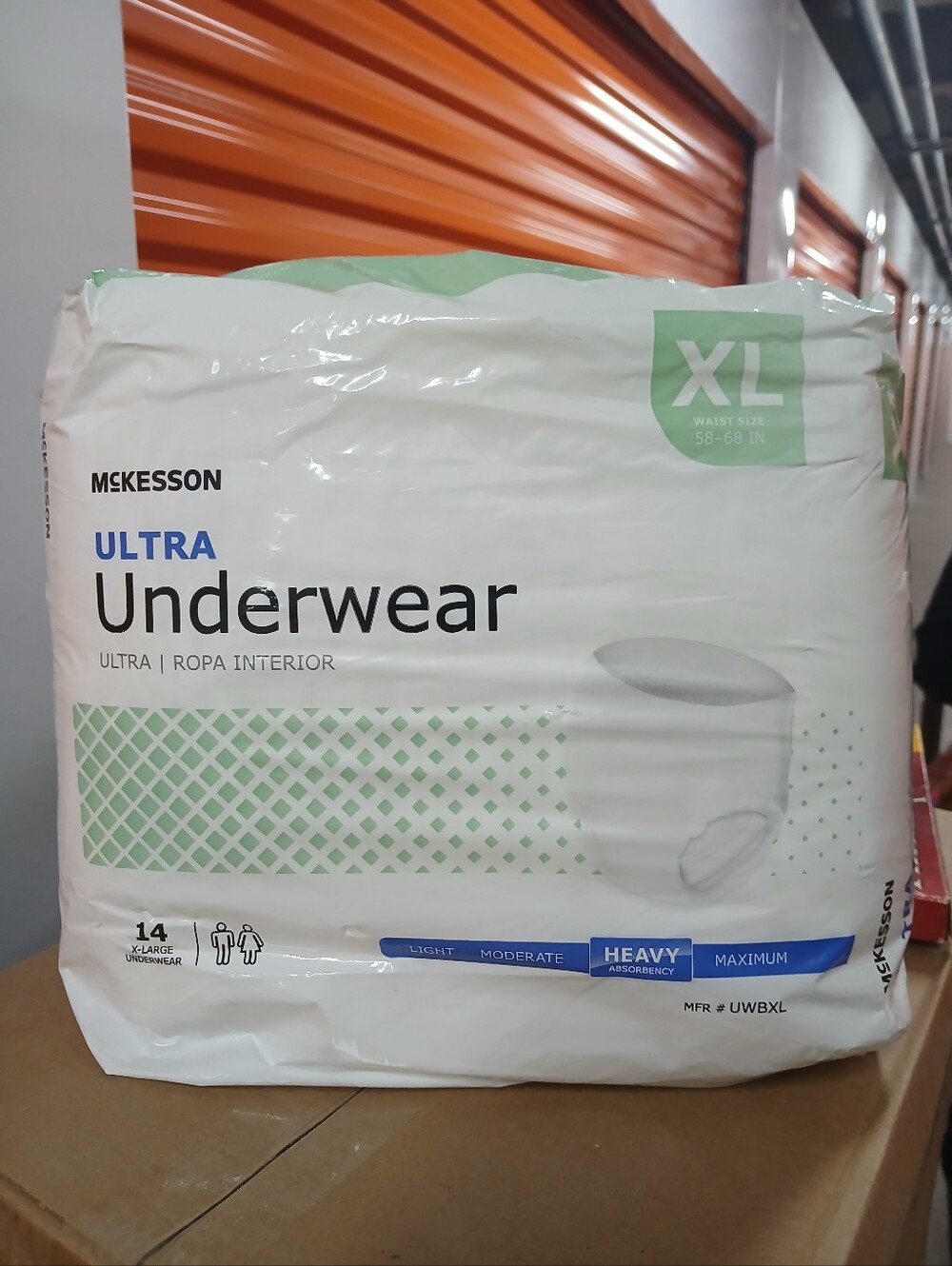 Ultra Underwear Briefs - XL White with Green Accents